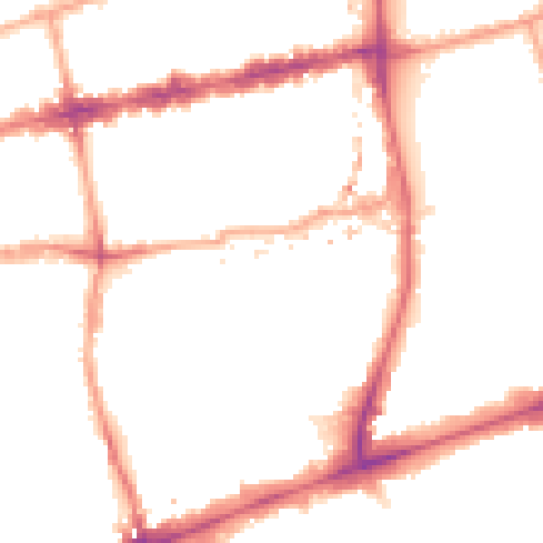 Night-time road noise heatmap for E1 5RJ