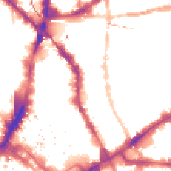 Night-time road noise heatmap for E1 6QG