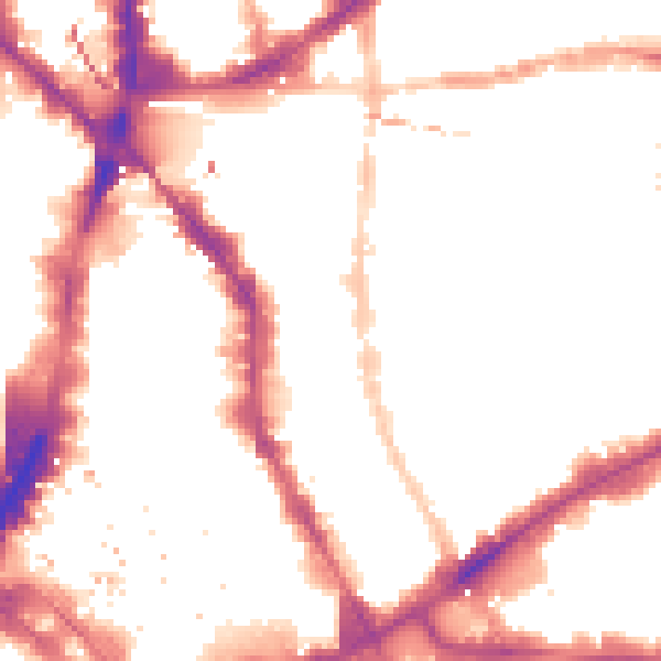 Night-time road noise heatmap for E1 6QH