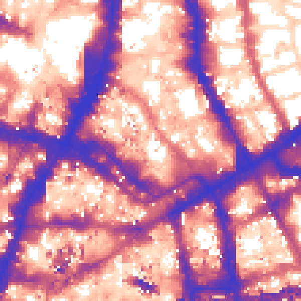 Daytime road noise heatmap for E1 7EE