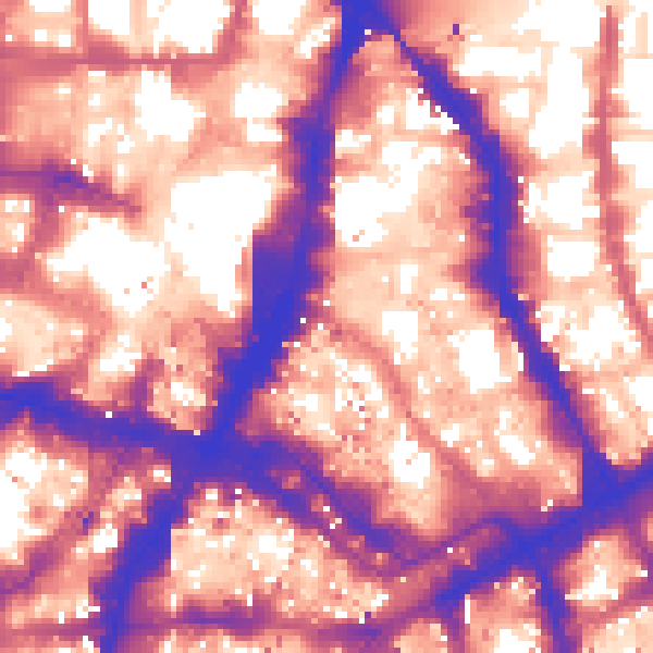 Daytime road noise heatmap for E1 7JF