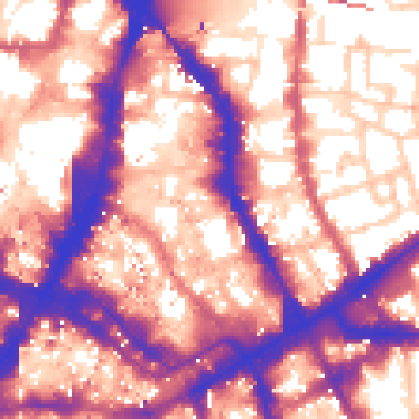 Daytime road noise heatmap for E1 7NZ
