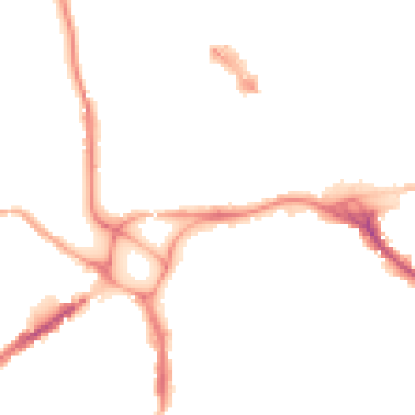 Night-time road noise heatmap for EX1 1BB