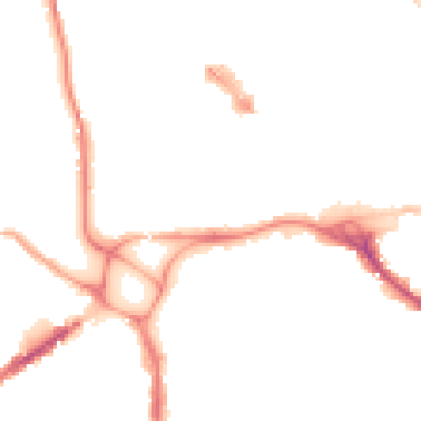 Night-time road noise heatmap for EX1 1BE