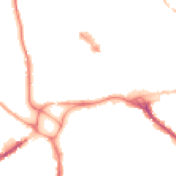 Night-time road noise heatmap for EX1 1BH