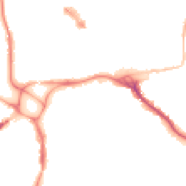 Night-time road noise heatmap for EX1 1FF