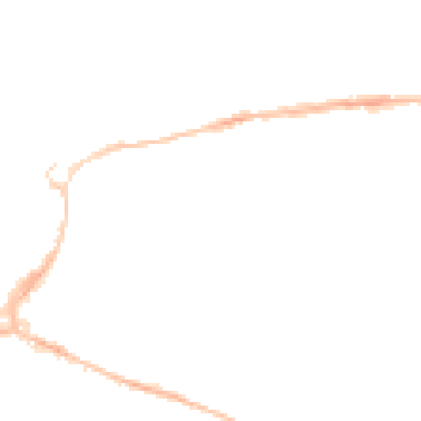 Night-time road noise heatmap for EX1 2EL