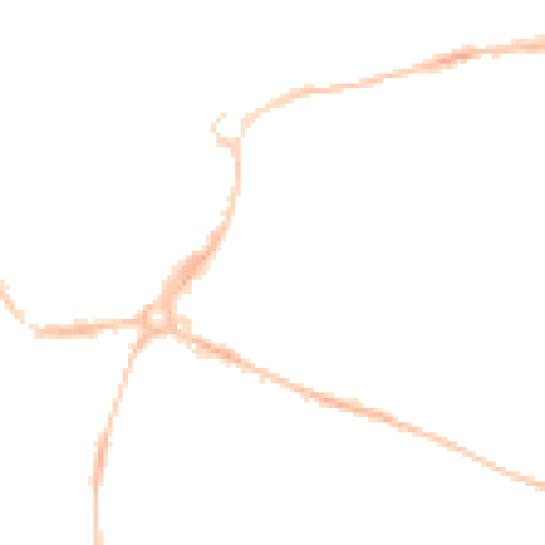 Night-time road noise heatmap for EX1 2EY