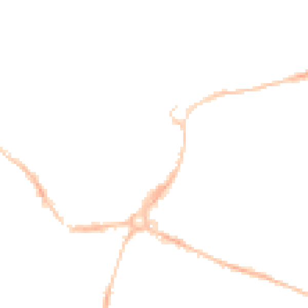 Night-time road noise heatmap for EX1 2FE