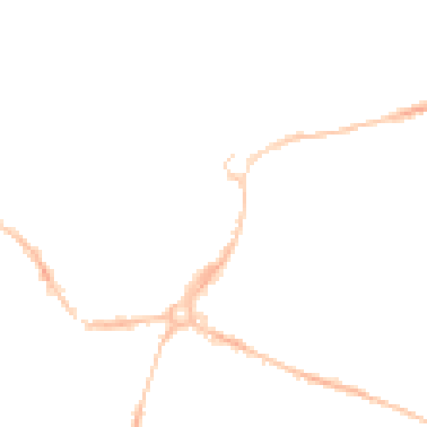 Night-time road noise heatmap for EX1 2FP