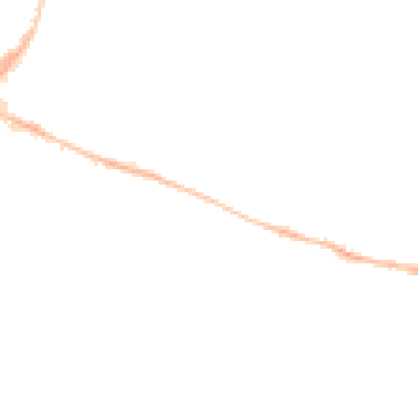 Night-time road noise heatmap for EX1 2NB