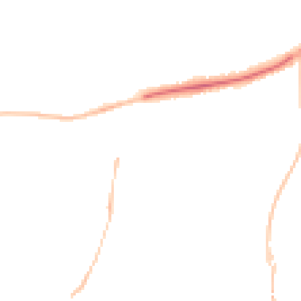 Night-time road noise heatmap for EX1 3JJ