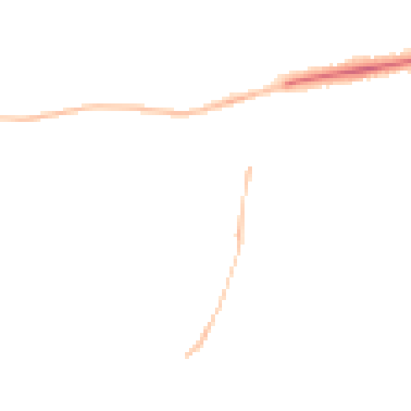 Night-time road noise heatmap for EX1 3JS