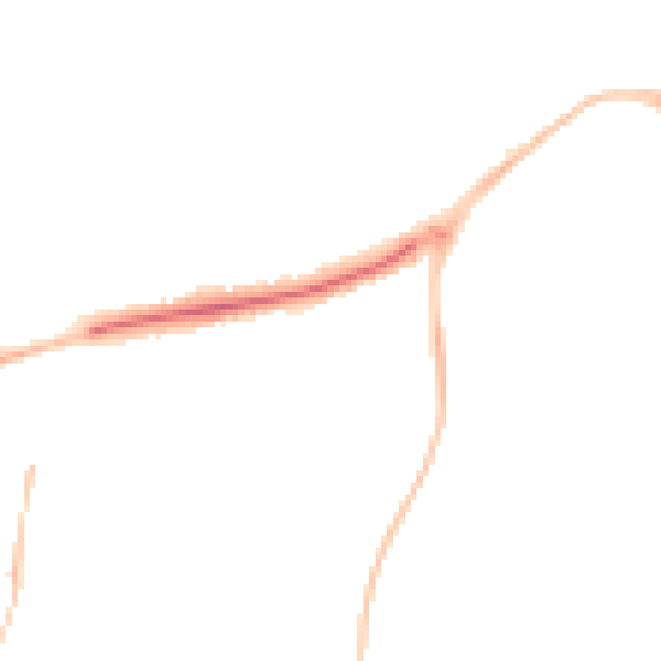 Night-time road noise heatmap for EX1 3QQ