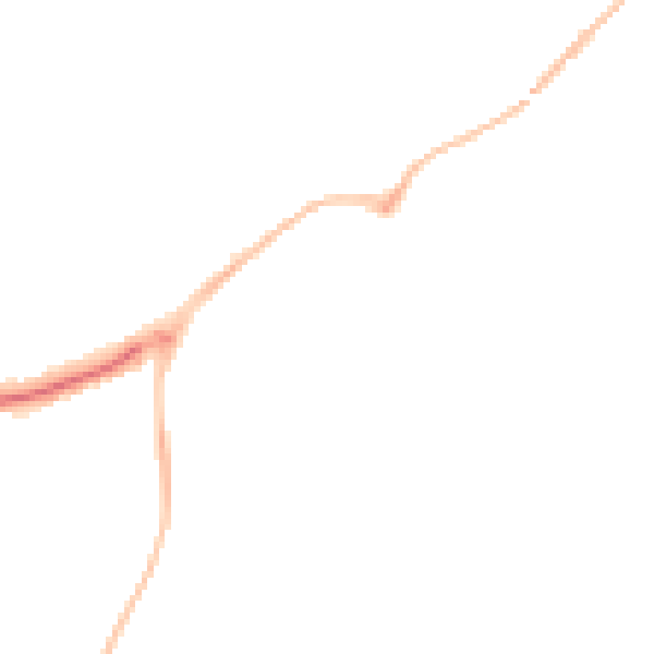 Night-time road noise heatmap for EX1 3RA
