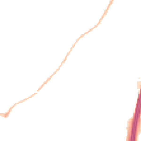 Night-time road noise heatmap for EX1 3SA