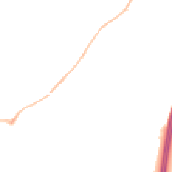 Night-time road noise heatmap for EX1 3SD