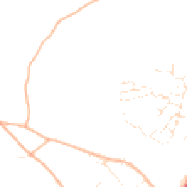 Daytime road noise heatmap for EX1 4AH