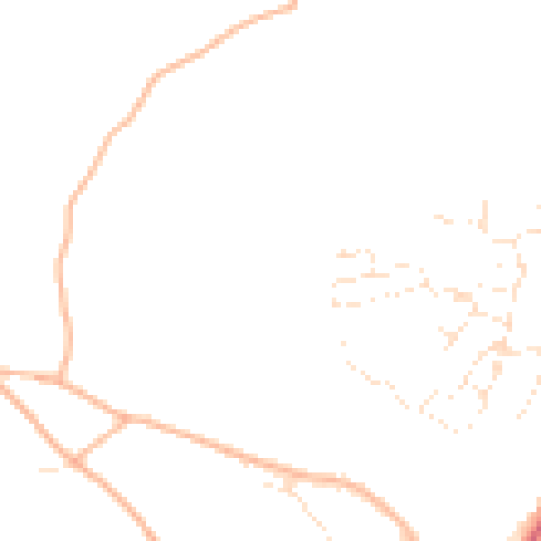 Daytime road noise heatmap for EX1 4AL