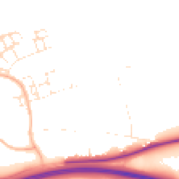 Daytime road noise heatmap for EX1 4AT