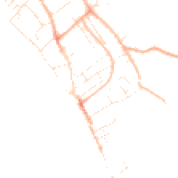 Daytime road noise heatmap for EX3 0AA