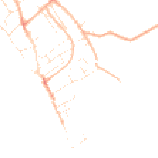 Daytime road noise heatmap for EX3 0AG