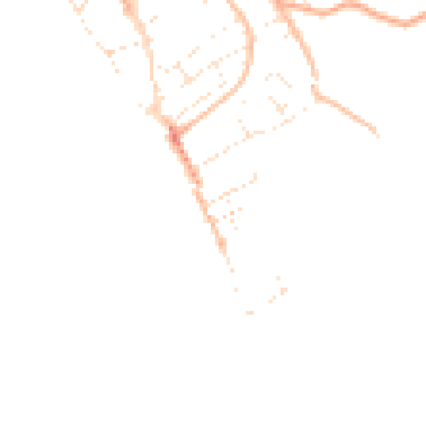 Daytime road noise heatmap for EX3 0AS