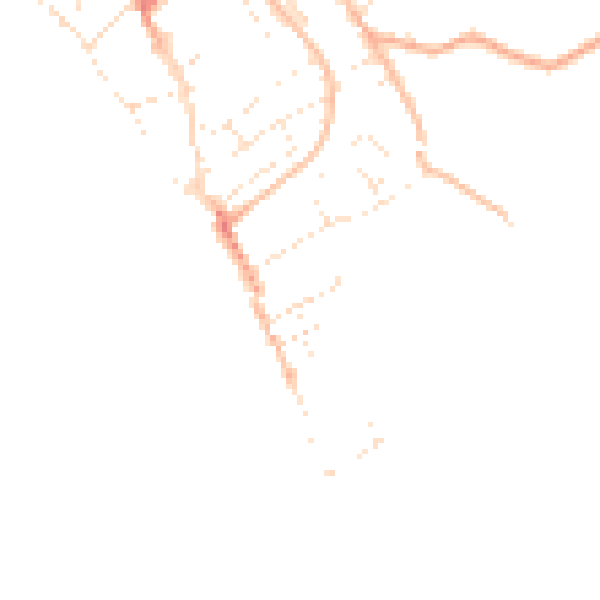 Daytime road noise heatmap for EX3 0AW