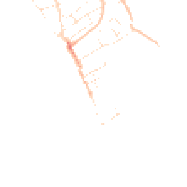 Daytime road noise heatmap for EX3 0AY