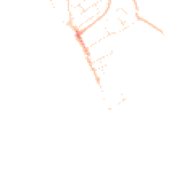 Daytime road noise heatmap for EX3 0AZ