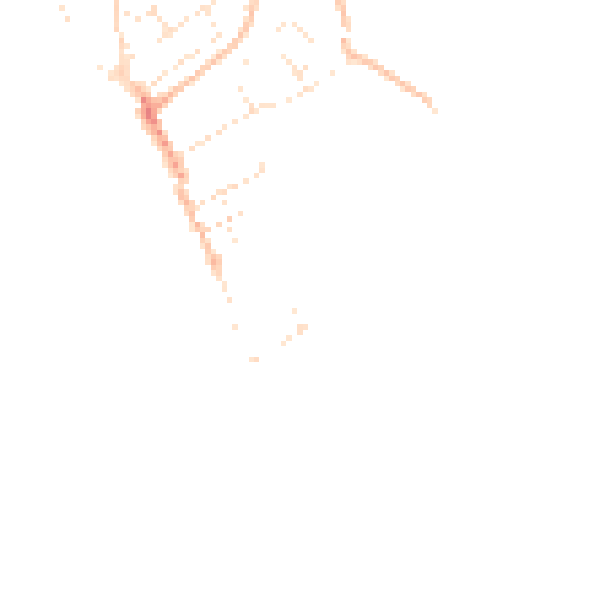 Daytime road noise heatmap for EX3 0BA
