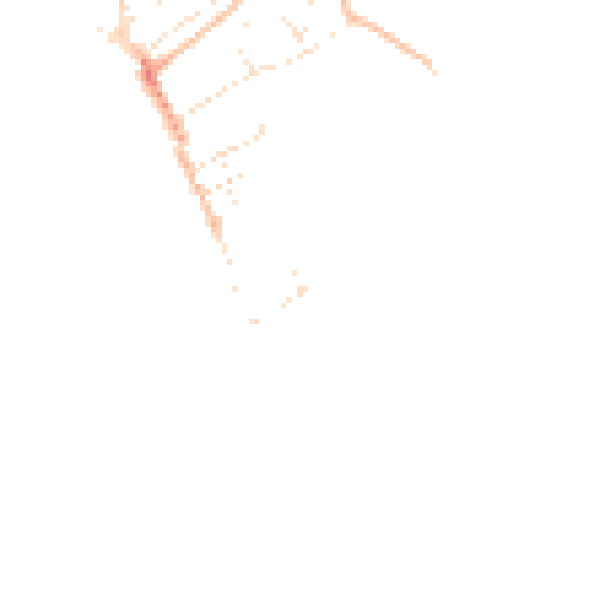 Daytime road noise heatmap for EX3 0BD