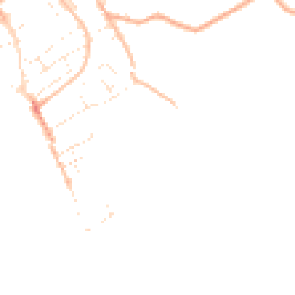 Daytime road noise heatmap for EX3 0BG