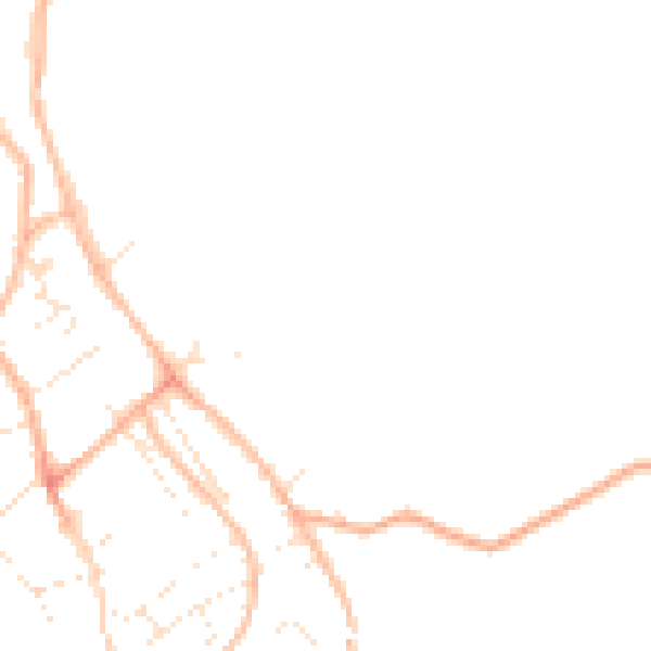 Daytime road noise heatmap for EX3 0BN