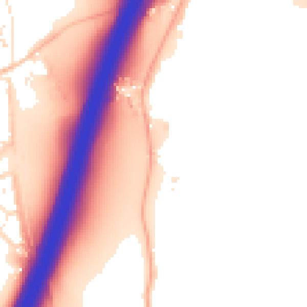 Daytime road noise heatmap for EX3 0DB