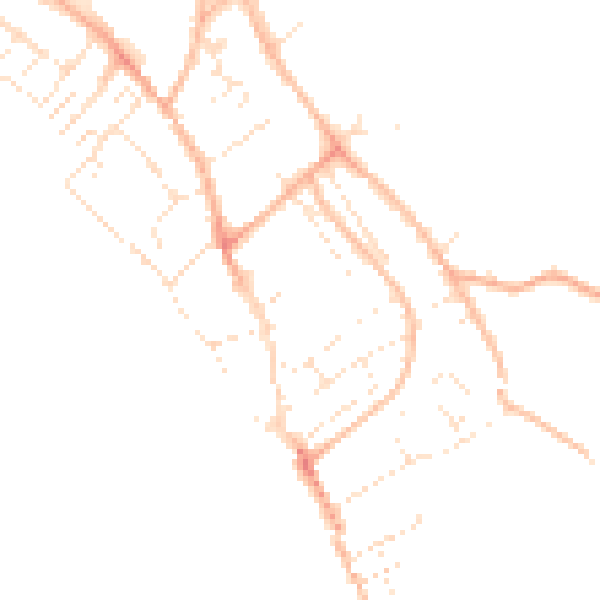 Daytime road noise heatmap for EX3 0DH