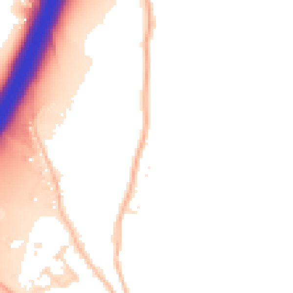 Daytime road noise heatmap for EX3 0DQ