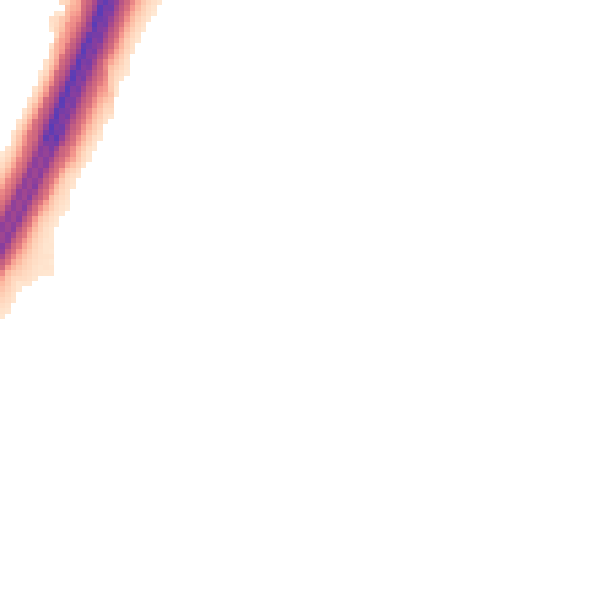 Night-time road noise heatmap for EX3 0DQ