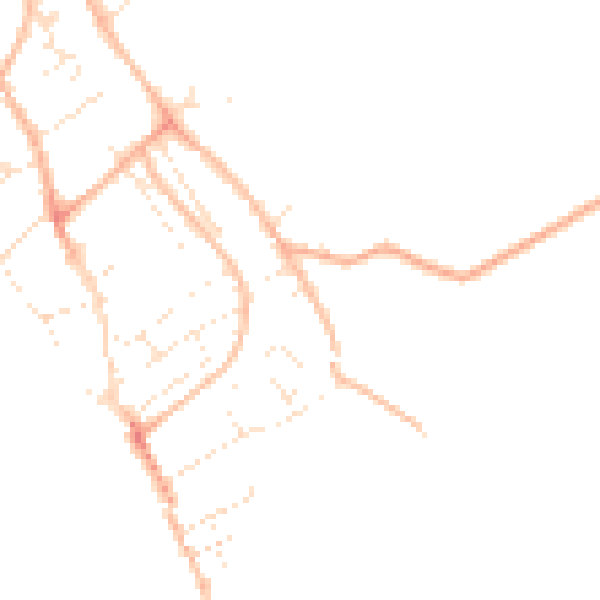 Daytime road noise heatmap for EX3 0ER