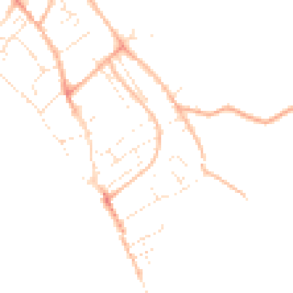 Daytime road noise heatmap for EX3 0EY