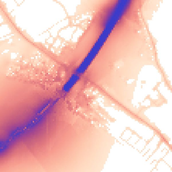 Daytime road noise heatmap for EX3 0FE