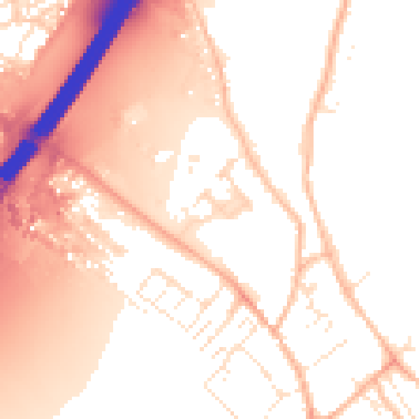 Daytime road noise heatmap for EX3 0FF