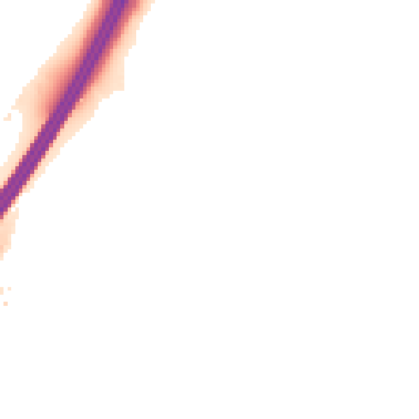 Night-time road noise heatmap for EX3 0FN