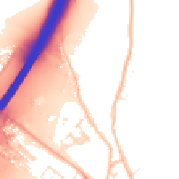 Daytime road noise heatmap for EX3 0FQ