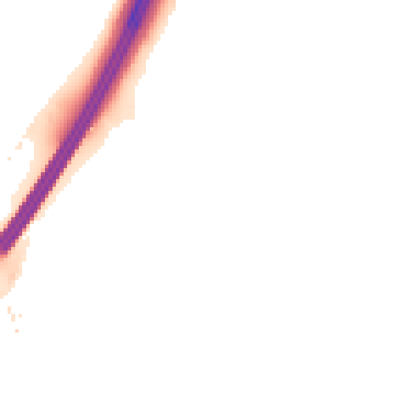 Night-time road noise heatmap for EX3 0FQ