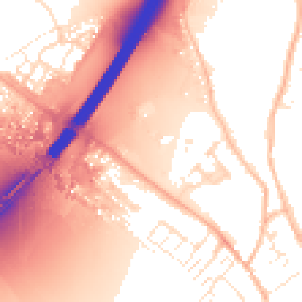 Daytime road noise heatmap for EX3 0GF