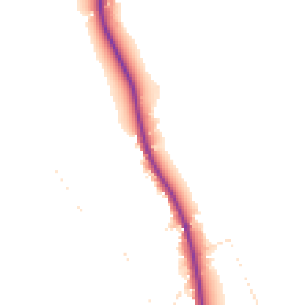 Daytime road noise heatmap for EX3 0PQ