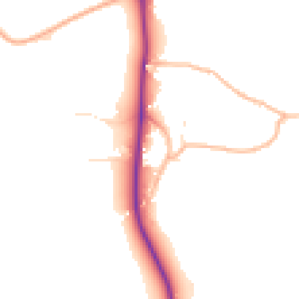 Daytime road noise heatmap for EX3 0QB
