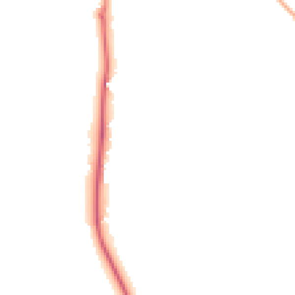 Night-time road noise heatmap for EX3 0QG