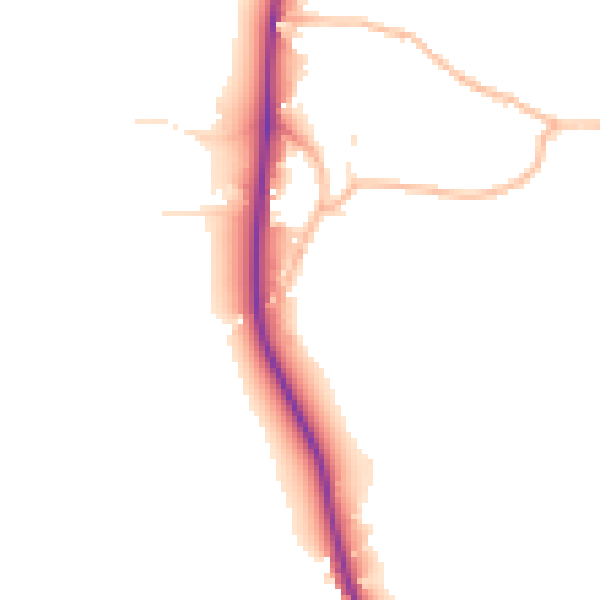 Daytime road noise heatmap for EX3 0QR